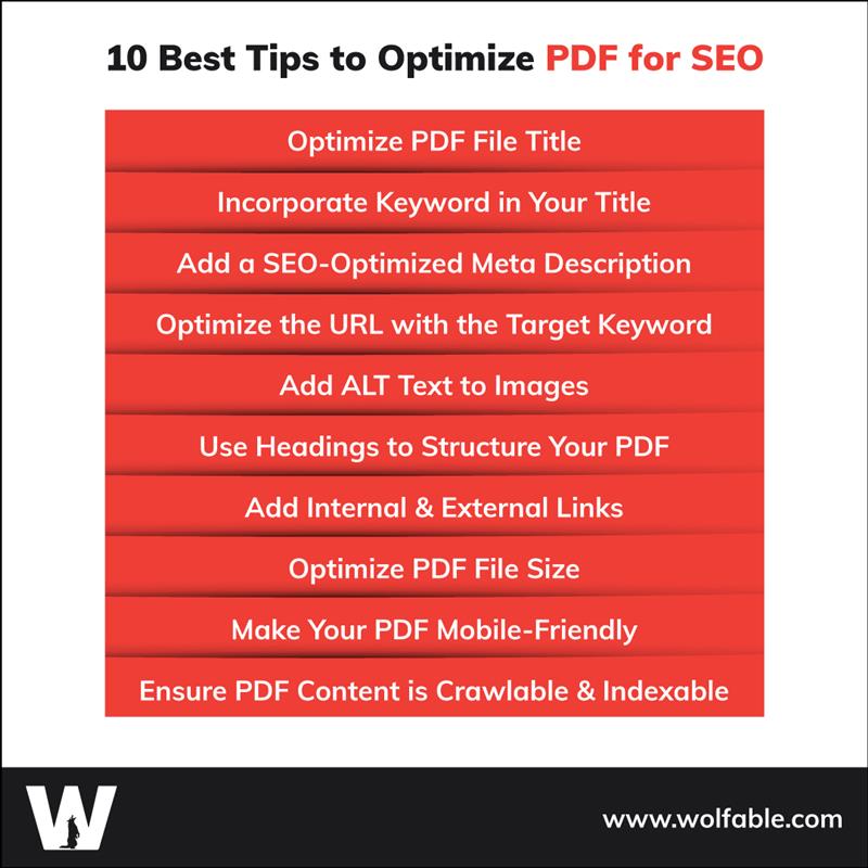 10 Best Tips to Optimize PDF for SEO
